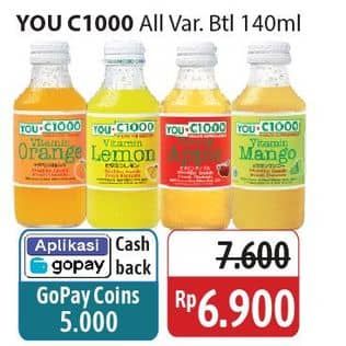 Promo Harga You C1000 Health Drink Vitamin All Variants 140 ml - Alfamidi