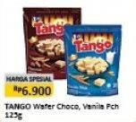 Promo Harga TANGO Wafer Chocolate, Vanilla Milk 125 gr - Alfamart