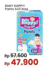 Promo Harga Baby Happy Body Fit Pants S38+2 40 pcs - Indomaret