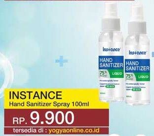 Promo Harga INSTANCE Hand Sanitizer Liquid Spray 100 ml - Yogya