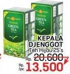 Promo Harga Kepala Djenggot Teh Celup Green Tea Super, Green Tea Premium 60 gr - LotteMart