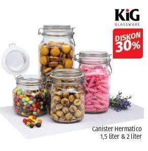 Promo Harga KIG Canister Hermatico 1500 ml - Lotte Grosir