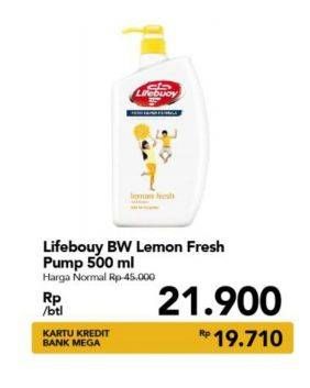 Promo Harga LIFEBUOY Body Wash Lemon Fresh 500 ml - Carrefour