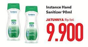Promo Harga INSTANCE Hand Sanitizer Liquid Spray per 2 botol 90 ml - Carrefour