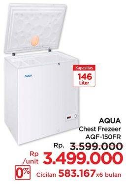 Promo Harga Aqua Cheest Freezer AQF-150FR  - Lotte Grosir