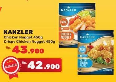 Promo Harga Kanzler Chicken Nugget Crispy, Original 450 gr - Yogya
