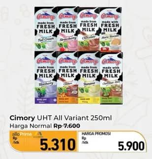 Promo Harga Cimory Susu UHT All Variants 250 ml - Carrefour