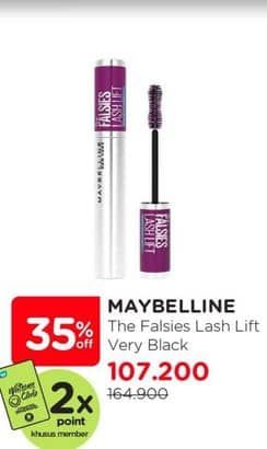 Promo Harga Maybelline The Falsies Lash Lift Waterproof Mascara 30 gr - Watsons