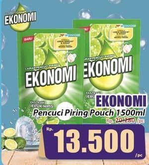 Promo Harga Ekonomi Pencuci Piring Power Liquid 1500 ml - Hari Hari