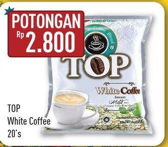 Promo Harga Top Coffee White Coffee 20 pcs - Hypermart