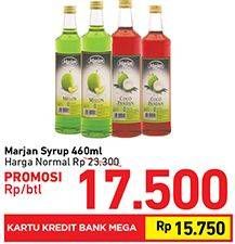 Promo Harga MARJAN Syrup Boudoin 460 ml - Carrefour