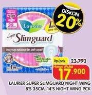 Promo Harga Laurier Super Slimguard Night 30cm, 35cm 8 pcs - Superindo