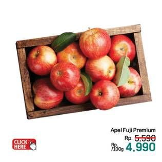 Promo Harga Apel Fuji Premium per 100 gr - LotteMart