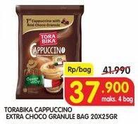 Promo Harga Torabika Cappuccino per 20 sachet 25 gr - Superindo