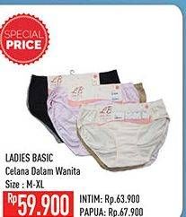 Promo Harga Ladies Basic Celana Dalam Wanita L, M, XL  - Hypermart