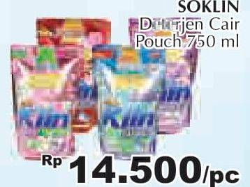 Promo Harga SO KLIN Liquid Detergent 750 ml - Giant