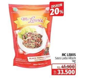 Promo Harga MC LEWIS Saus Blackpepper 1000 gr - Lotte Grosir