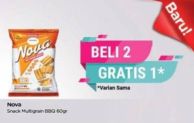 Promo Harga NOVA Multigrain Snacks BBQ 60 gr - TIP TOP