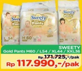 Promo Harga Sweety Gold Pants M60, L54, XL44, XXL36  - TIP TOP