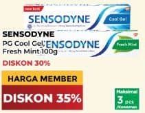 Promo Harga Sensodyne Pasta Gigi Cool Gel, Fresh Mint 100 gr - Yogya