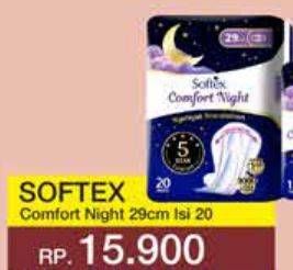 Promo Harga Softex Comfort Night Wing 29cm 20 pcs - Yogya