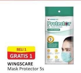 Promo Harga Wings Care Protector Daily Masker Kesehatan 5 pcs - Alfamart