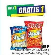 Promo Harga MR.P Kacang Atom Original, Pedas 130 gr - Hari Hari