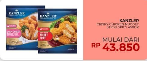 Promo Harga Kanzler Chicken Nugget Stick Crispy, Crispy 450 gr - Yogya