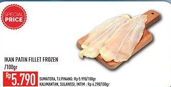 Promo Harga Patin Fillet Frozen per 100 gr - Hypermart