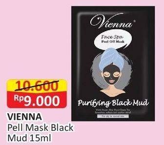 Promo Harga Vienna Face Mask Purifying Black Mud 15 ml - Alfamart