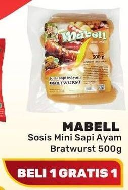 Promo Harga MABELL Bratwurst Bratwurst 500 gr - Yogya