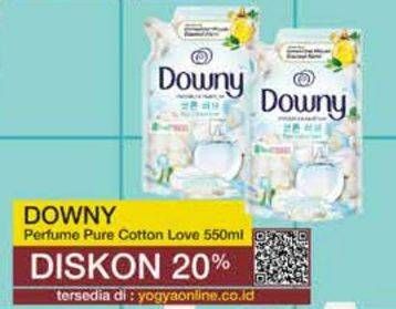 Promo Harga Downy Premium Parfum Pure Cotton Love 550 ml - Yogya
