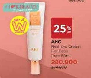 Promo Harga AHC The Real Eye Cream for Face 60 ml - Watsons