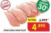 Promo Harga Ayam Fillet per 100 gr - Superindo