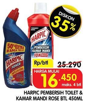 Promo Harga HARPIC Pembersih Toilet & Kamar Mandi Rose  - Superindo