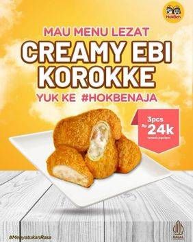 Promo Harga Hokben Creamy Ebi Korokke  - HokBen