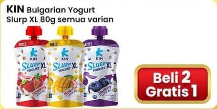 Promo Harga KIN Bulgarian Yogurt Slurp XL All Variants 100 gr - Indomaret