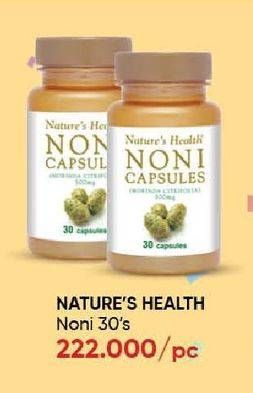 Promo Harga Natures Health Noni Capsules 30 pcs - Guardian