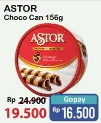 Promo Harga ASTOR Wafer Roll Chocolate 156 gr - Alfamart