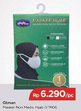 Promo Harga GT MAN Masker Non Medis Hijab GTM06  - TIP TOP