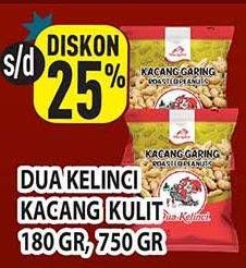 Promo Harga DUA KELINCI Kacang Garing Original 180 gr - Hypermart