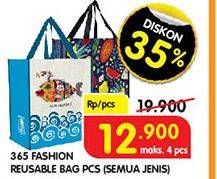 Promo Harga 365 Reusable Bag Fashion  - Superindo
