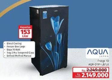 Promo Harga AQUA AQR-D191-LB/LK  - Lotte Grosir