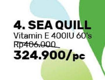 Promo Harga SEA QUILL Food Supplement E 400 IU 60 pcs - Guardian