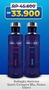 Promo Harga Bellagio Sport Spray Cologne Blu, Rosso 100 ml - Indomaret