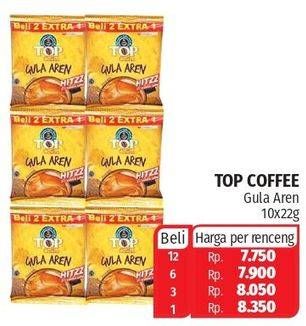 Promo Harga TOP COFFEE Gula Aren per 9 sachet 22 gr - Lotte Grosir