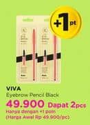 Promo Harga Viva Eyebrow Pencil Black 13 gr - Watsons