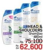 Promo Harga Head & Shoulders Shampoo 480 ml - LotteMart