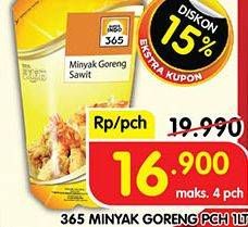 Promo Harga 365 Minyak Goreng 1000 ml - Superindo