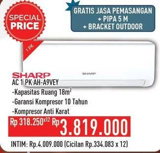 Promo Harga SHARP AH-A9VEY - AC 1PK  - Hypermart